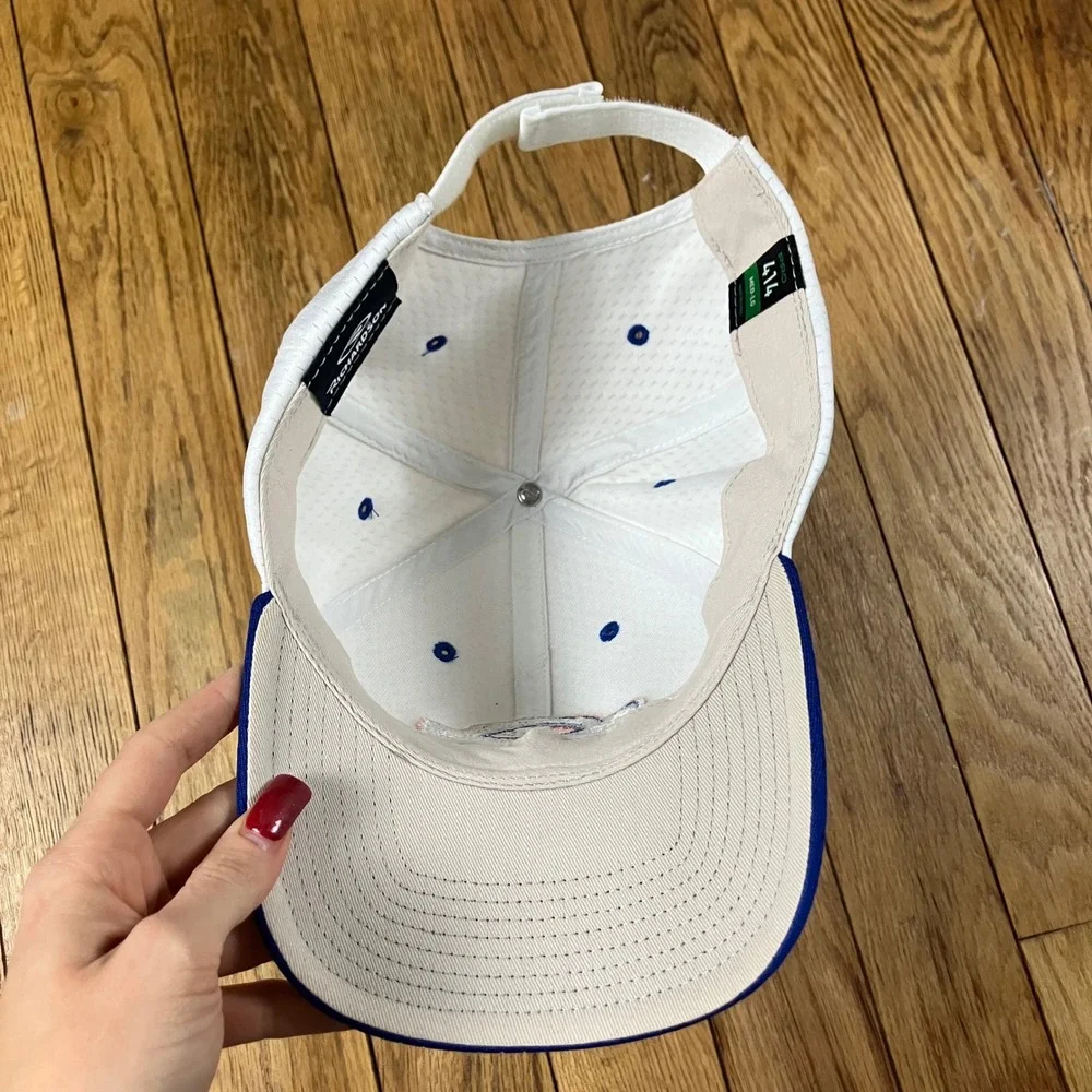 Vintage Adidas Appalachian All Stars Basketball‎ Cap White Blue Embroidered